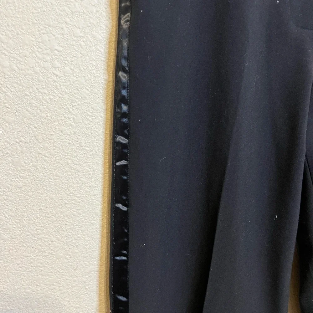 Women’s Ruby Rd. Black Tuxedo Pants with Satin Side Strip. Size 10 - Picture 3 of 5